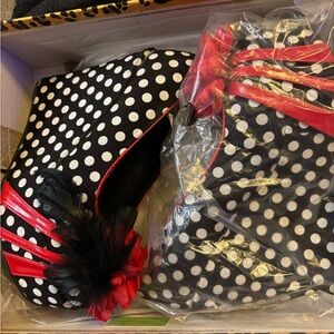 Stylish Polka Dot Wedges with Red and Black Accents